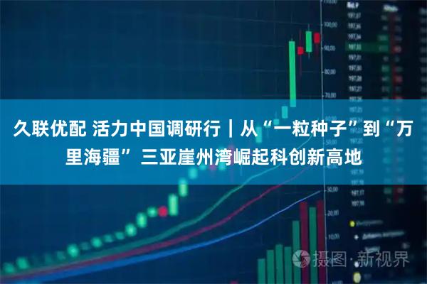久联优配 活力中国调研行｜从“一粒种子”到“万里海疆” 三亚崖州湾崛起科创新高地