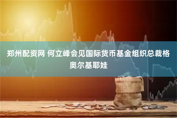 郑州配资网 何立峰会见国际货币基金组织总裁格奥尔基耶娃